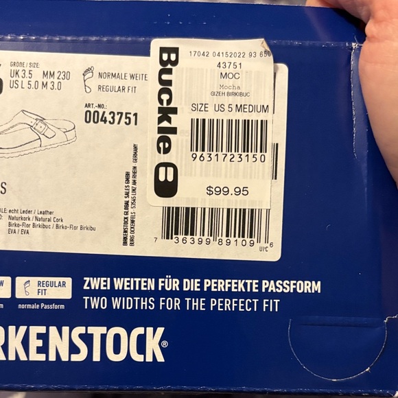 Birkenstock mocha Gizeh BS sandal sz 36 - Picture 5 of 6